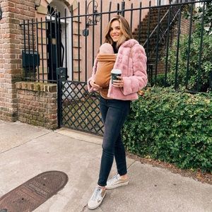 NWT Gal Meets Glam Lana Faux Fur Coat Size S